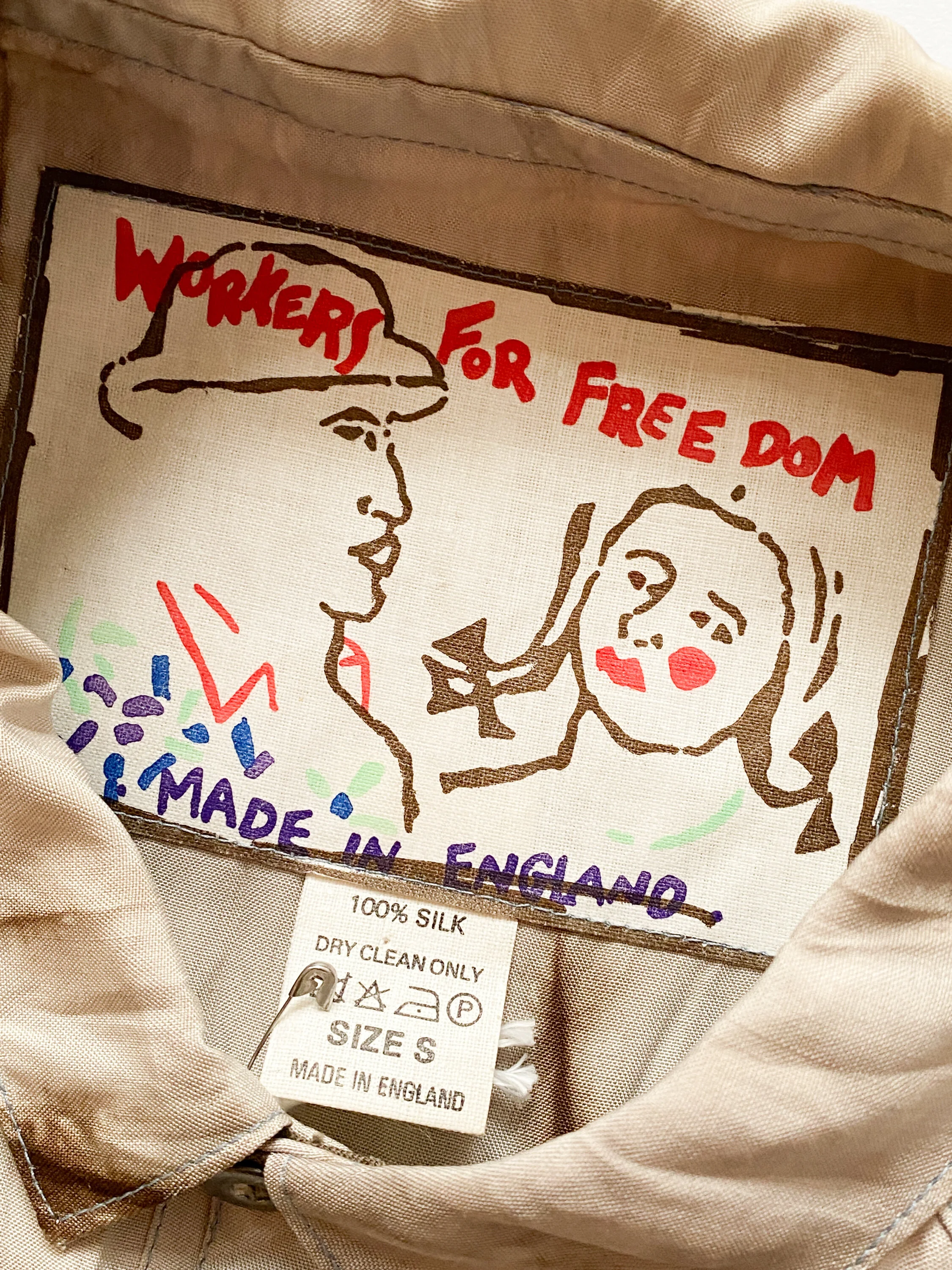 トップス 80s workers for freedom silk shirt Workers For Freedom - Shirt - British - The Metropolitan